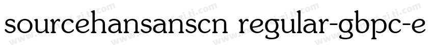 sourcehansanscn regular-gbpc-euc-h字体转换